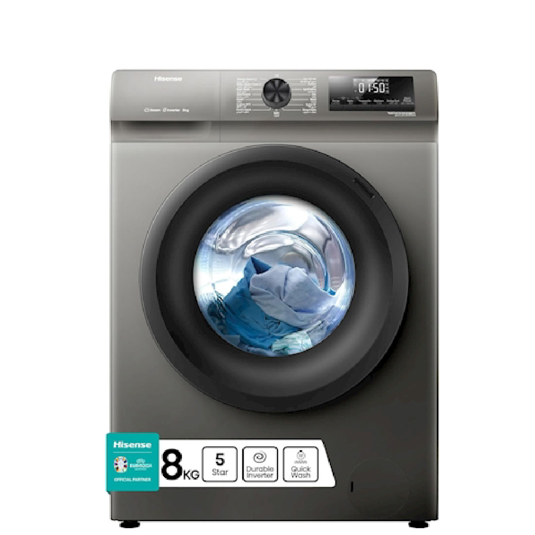 HISENSE 8KG T-01 Hisense Washing Machine WFQP8012JT/S - Image 1